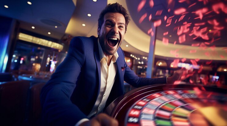 Ilustrasi pemain badminton menikmati sports betting dengan keamanan data yang terjaga